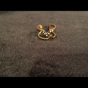 Gold plated zig zag ring size 10